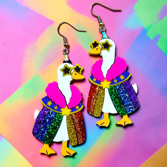 Pride Goose Dangles