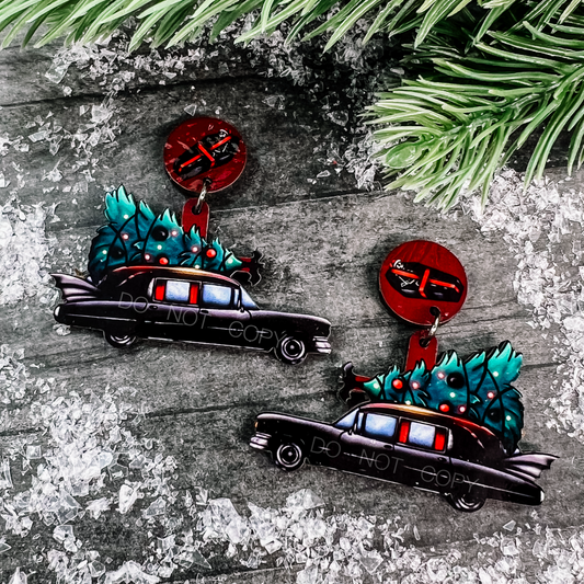 Christmas Hearse Dangles