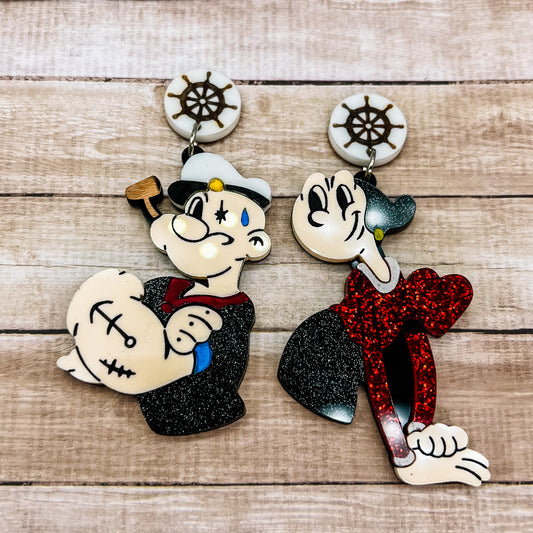 Popeye & Olive Oyl Dangles