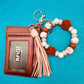 Keychain Wristlet with Wallet Bracelet
