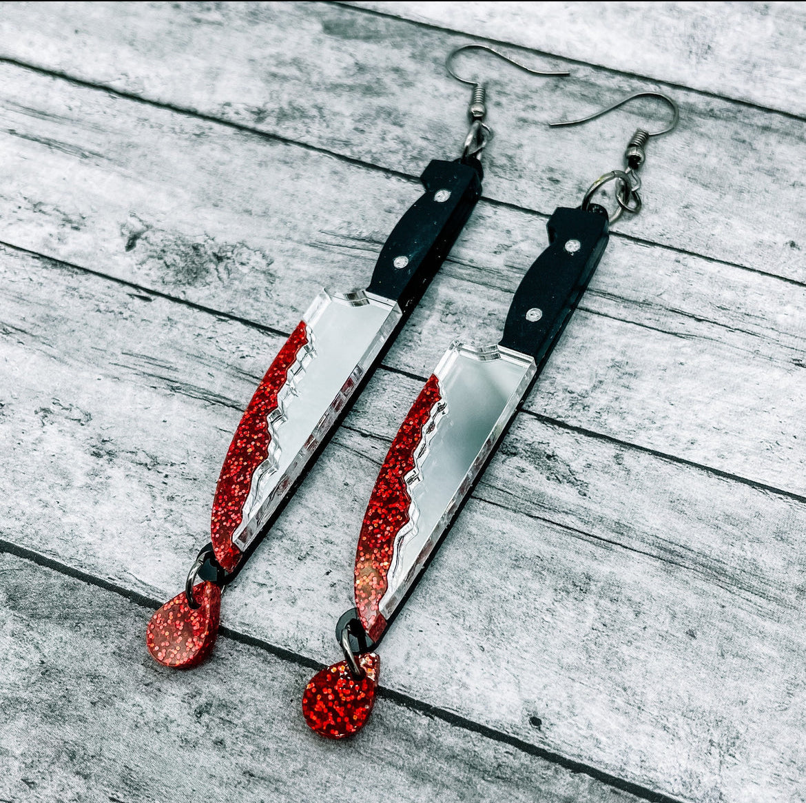 NOV CLEARANCE Bloody Knife Dangles