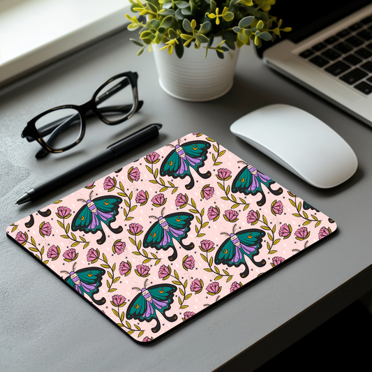 Moon Moth Mouse Pad