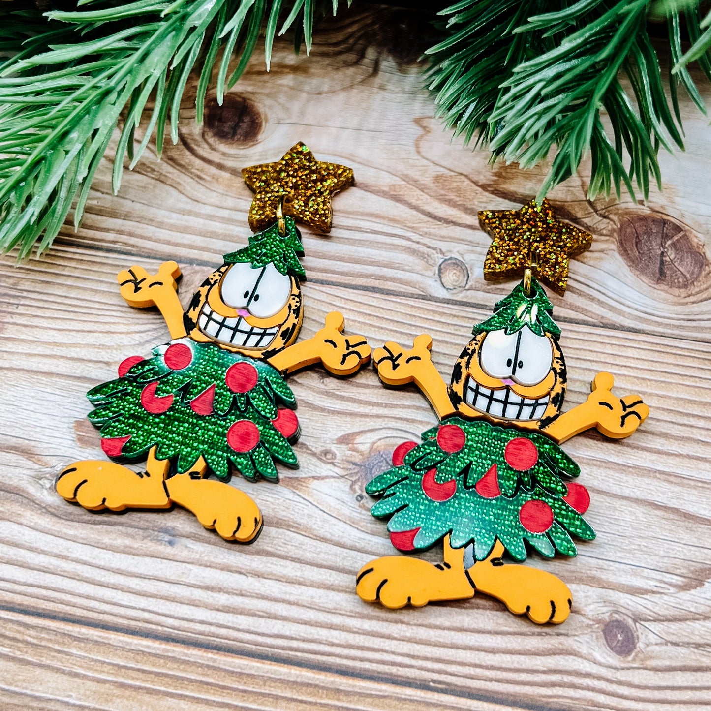 Christmas Garfield Dangles