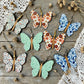 Floral Butterfly Wood Dangle (4 Patterns Available)