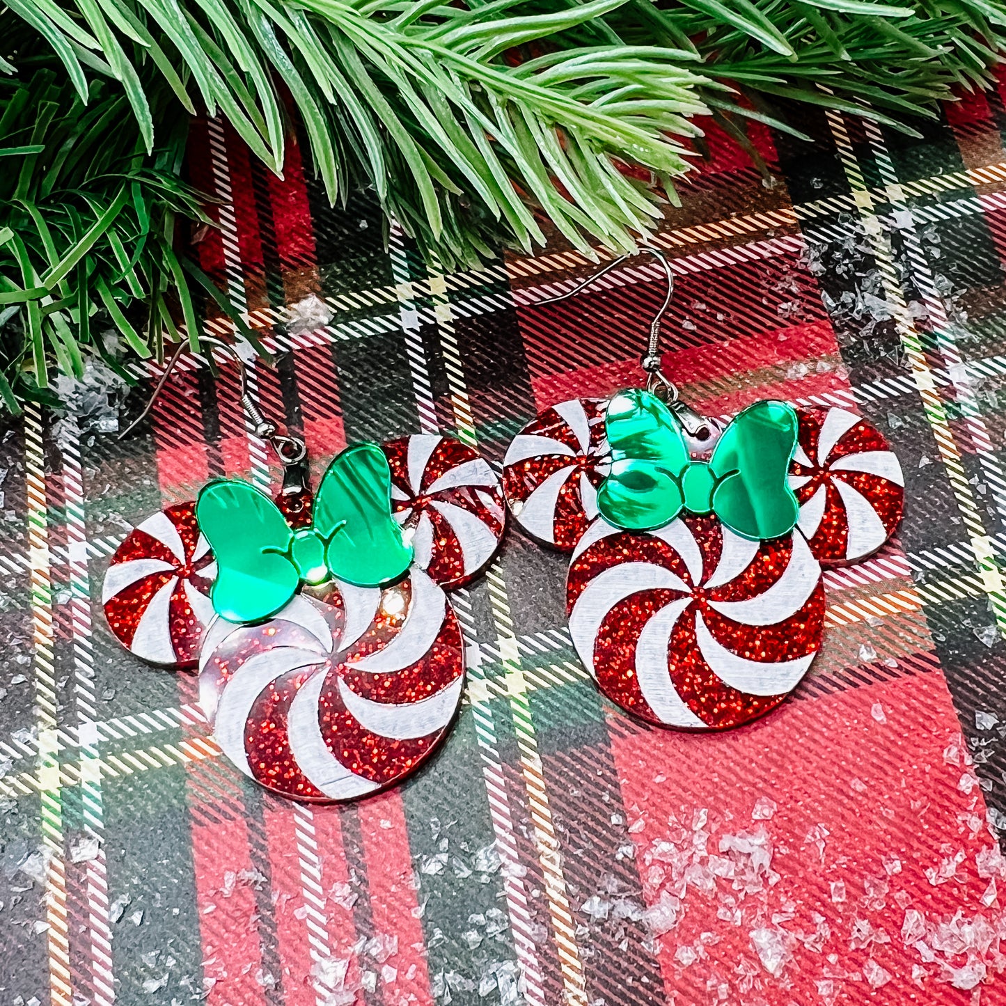 Peppermint Mouse Dangles