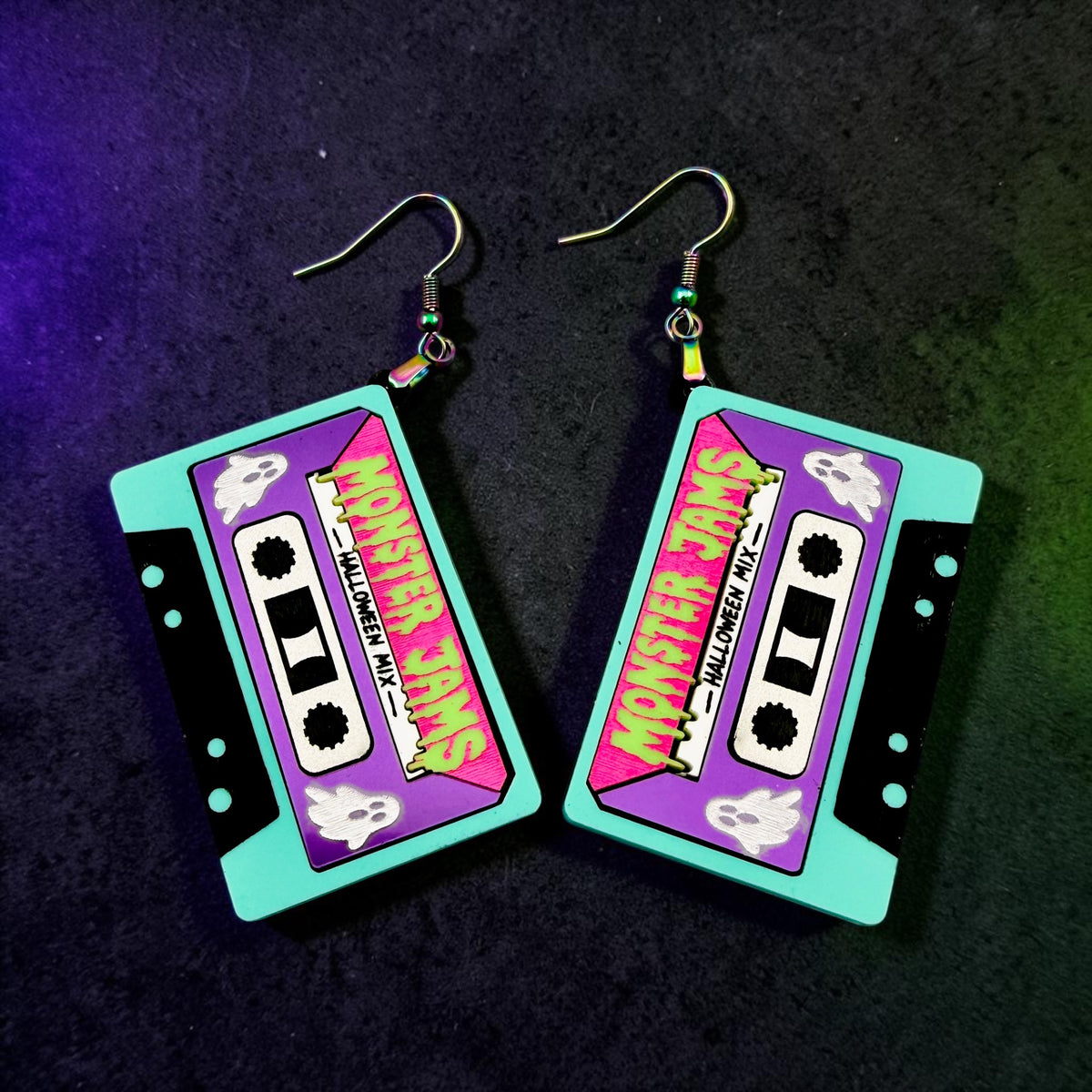 Monster Jams Cassette Dangles