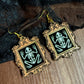 Framed Frog Skeleton Dangles