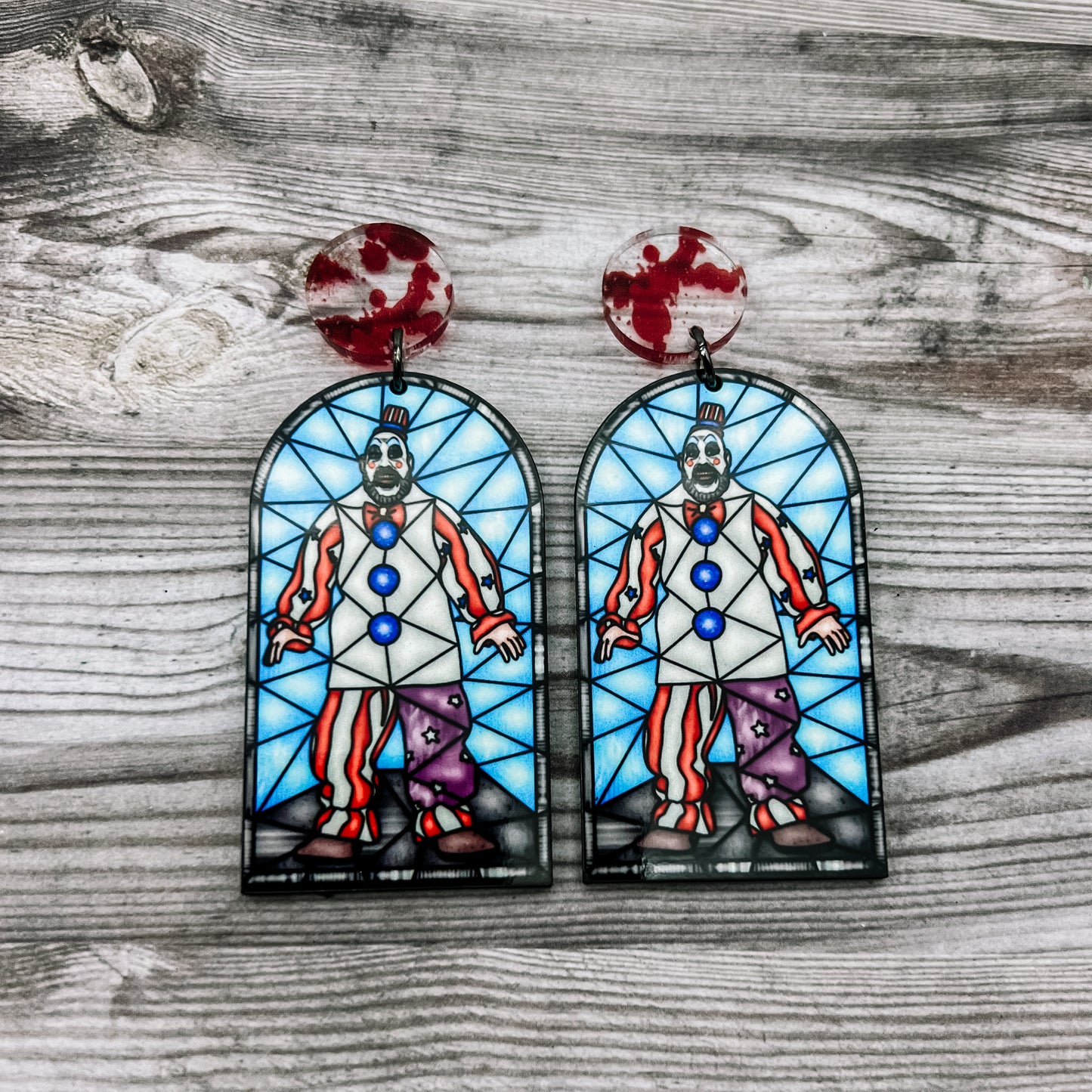 Captain Spaulding Horror Glass Dangles