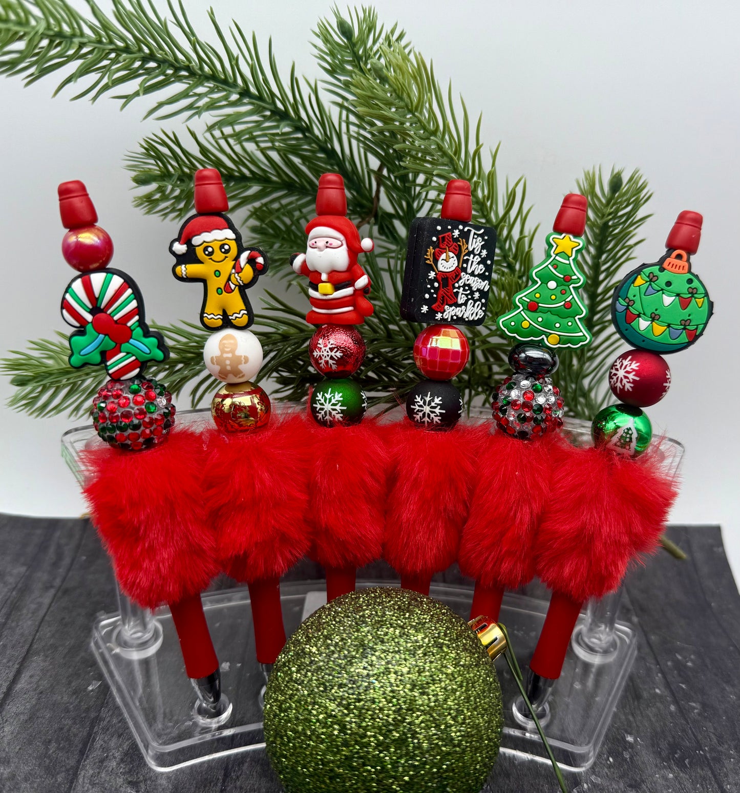 Christmas Furry Pens