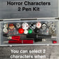Mini Halloween Horror Characters DIY Beadable 2 Pen Kit