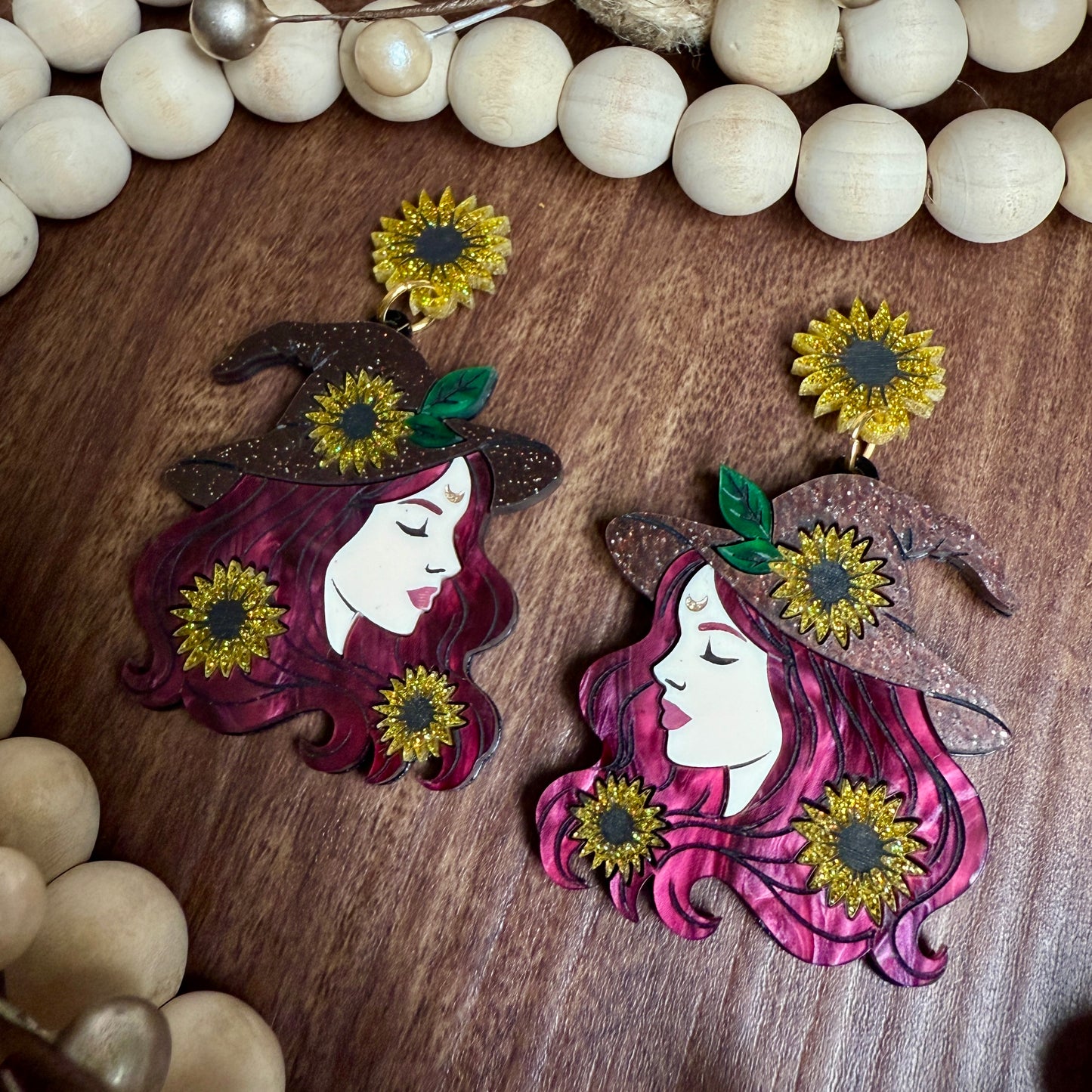 Sunflower Witch Dangles