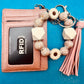 Keychain Wristlet with Wallet Bracelet