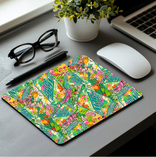 Floral Mountain Dew Mouse Pad