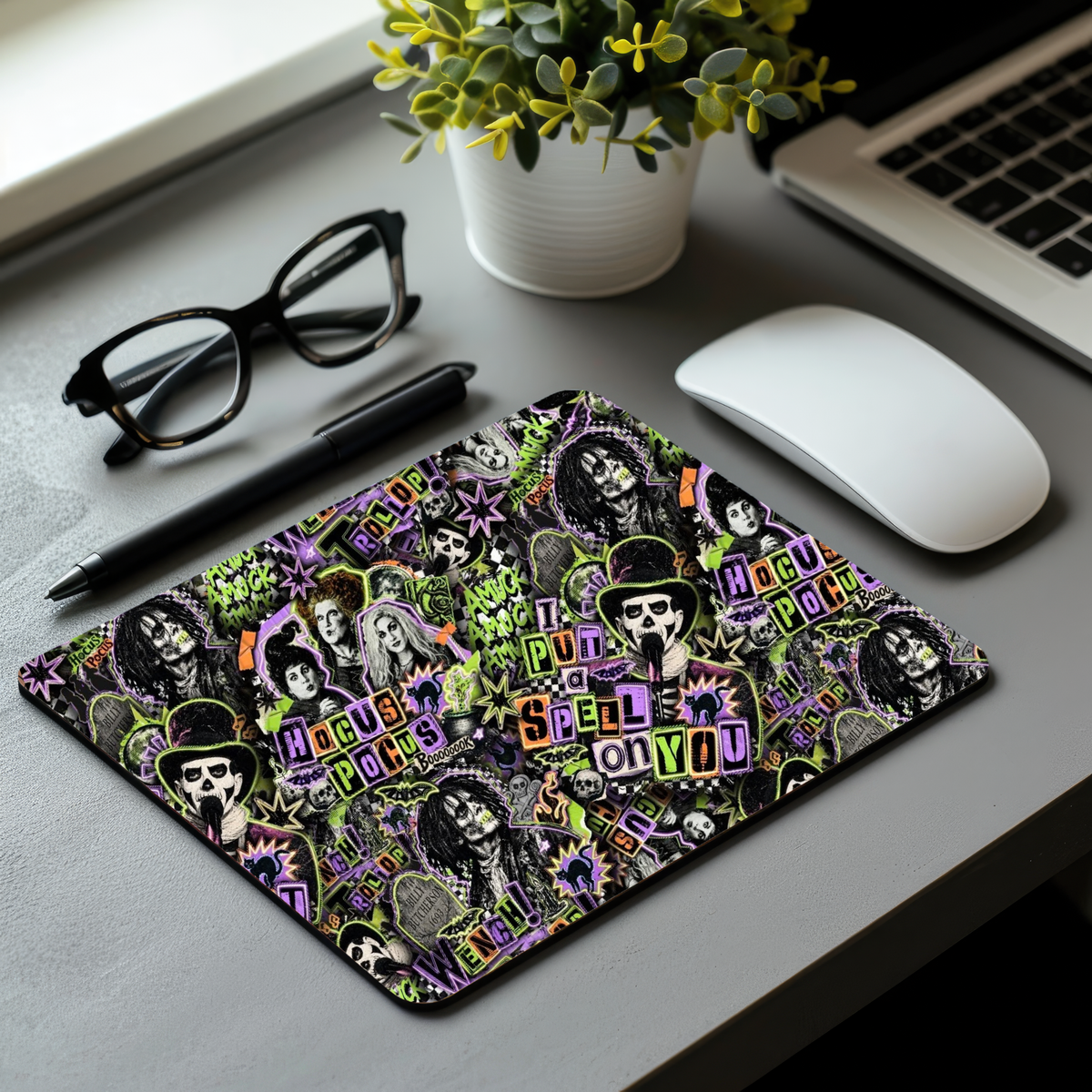 90s Halloween Witches Mouse Pad