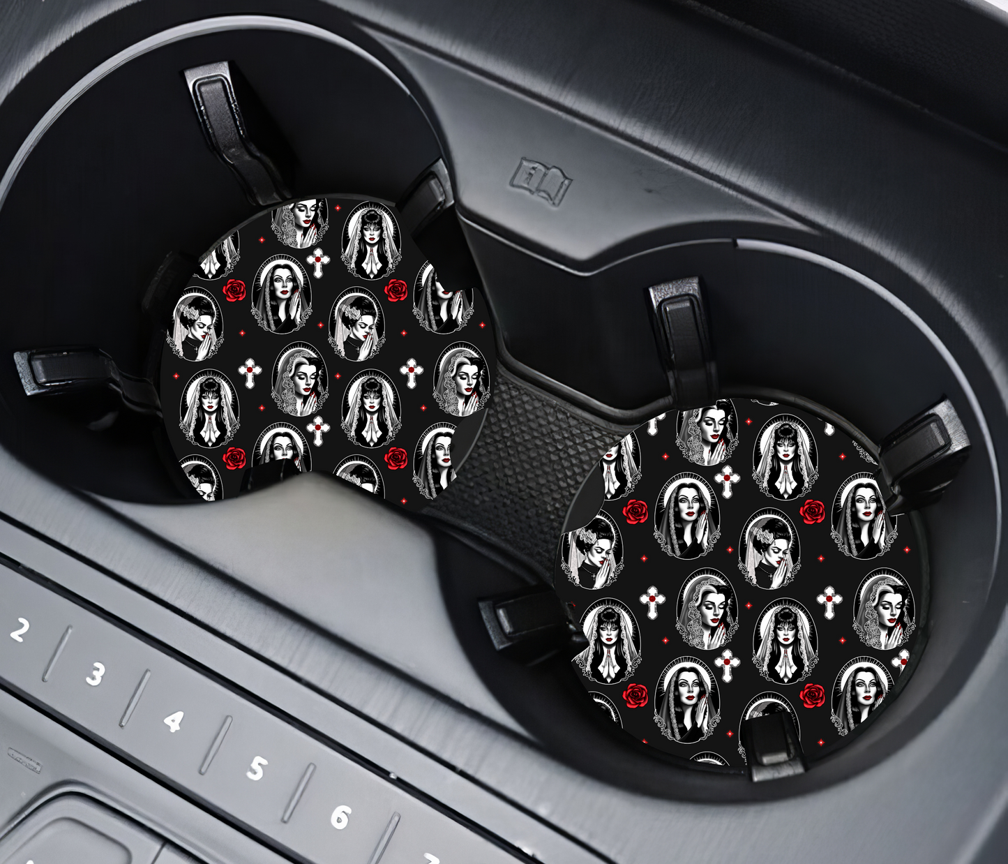 Catholic Ghoul Car Coaster Set