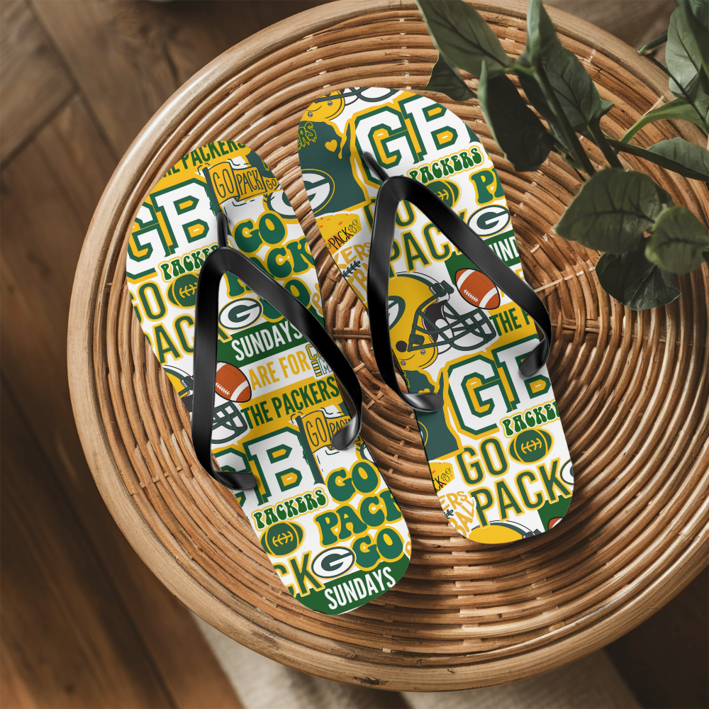 Packers Flip Flops