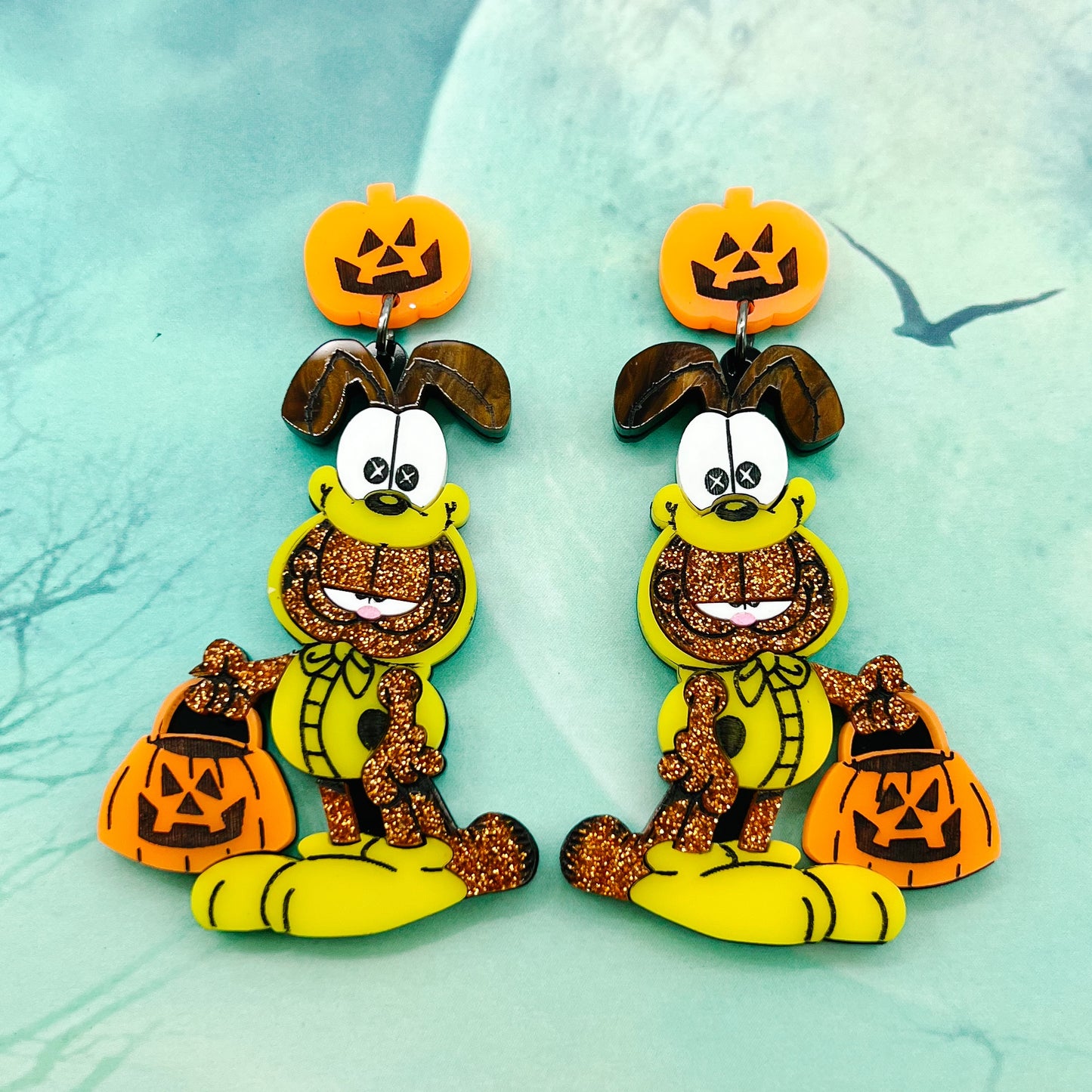 Halloween Garfield Dangles