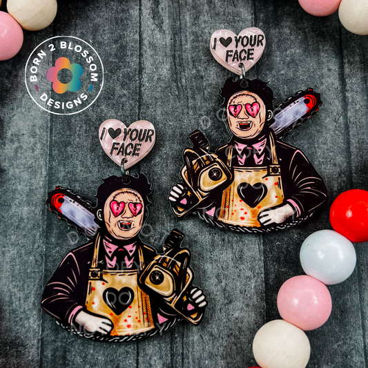 Valentine Leatherface Dangles