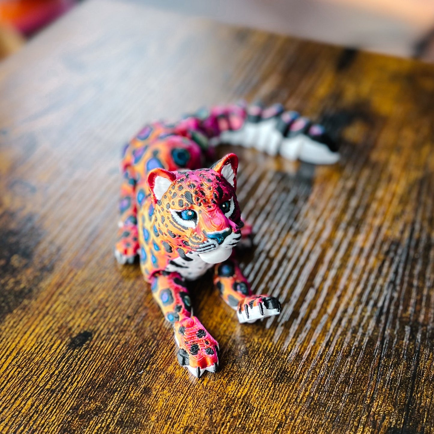 3D Printed Articulated Lisa Frank Leopard