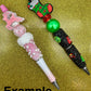 2 Piece Fancy Christmas Pen DIY Beadable Pen Mini Kits