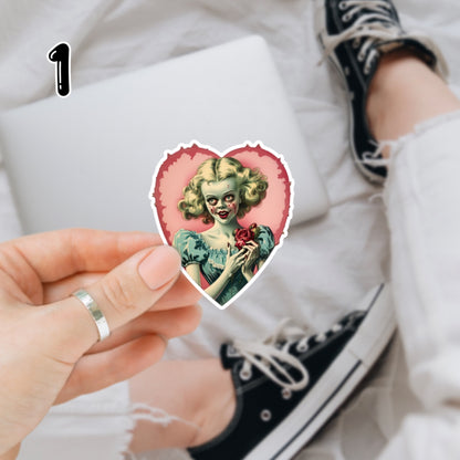 Zombie Valentine Vinyl Decals (10 Designs Available)