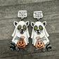 Raccoon Ghost Dangles