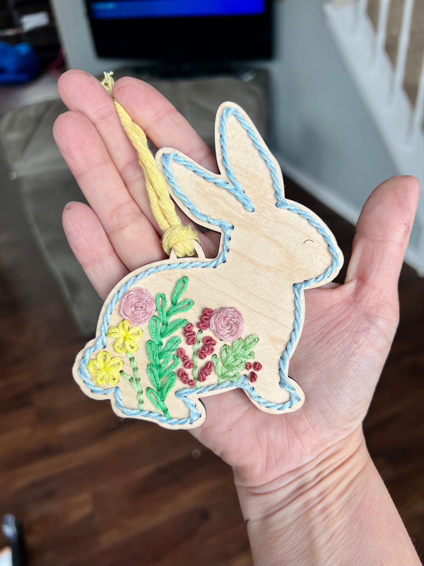 Floral Bunny DIY Embroidery Kit