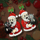 Scaredy Cat Santa Dangles