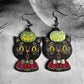 Folk Art Black Cat Dangles