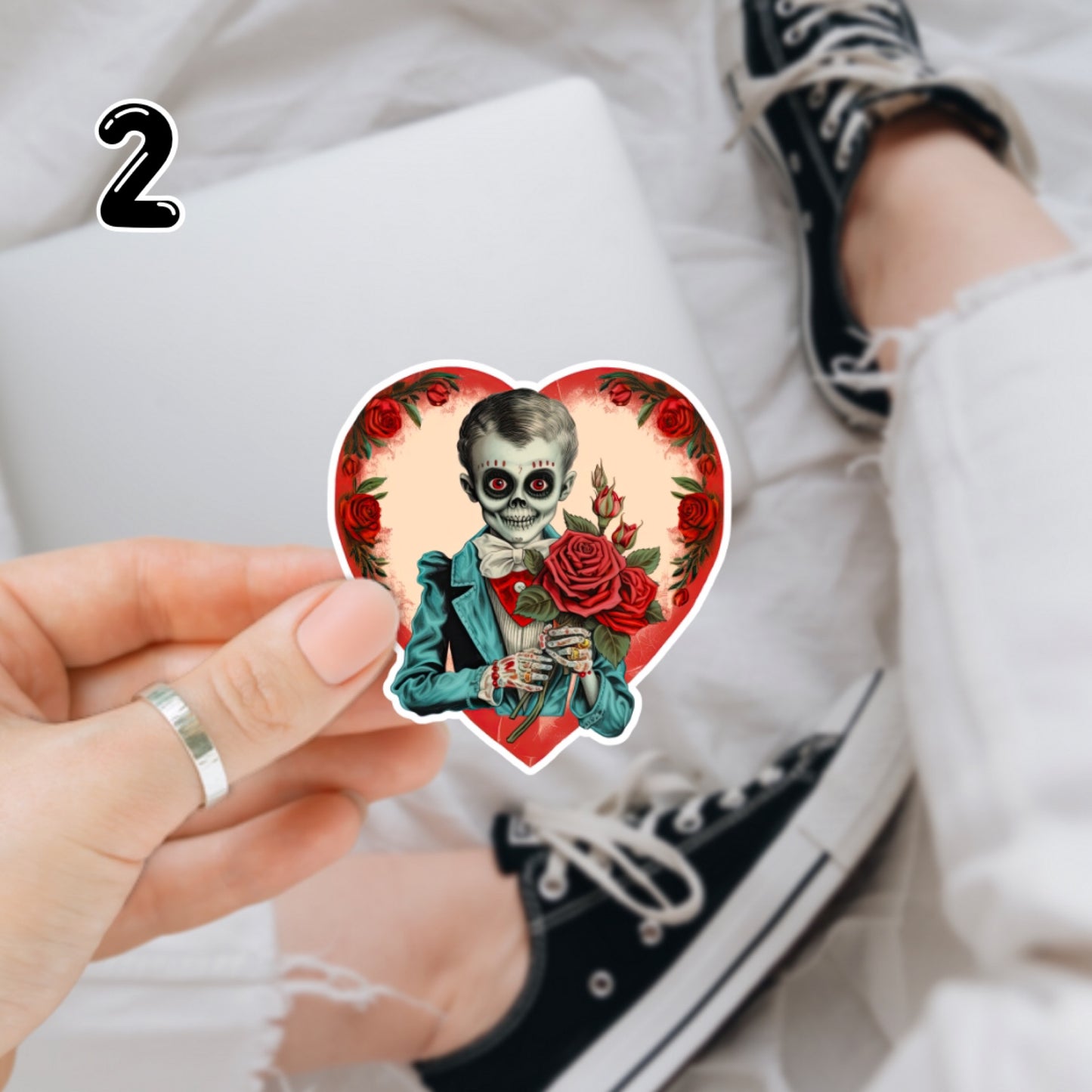 Zombie Valentine Vinyl Decals (10 Designs Available)