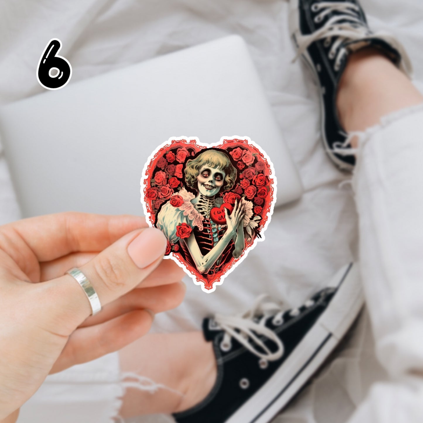 Zombie Valentine Vinyl Decals (10 Designs Available)