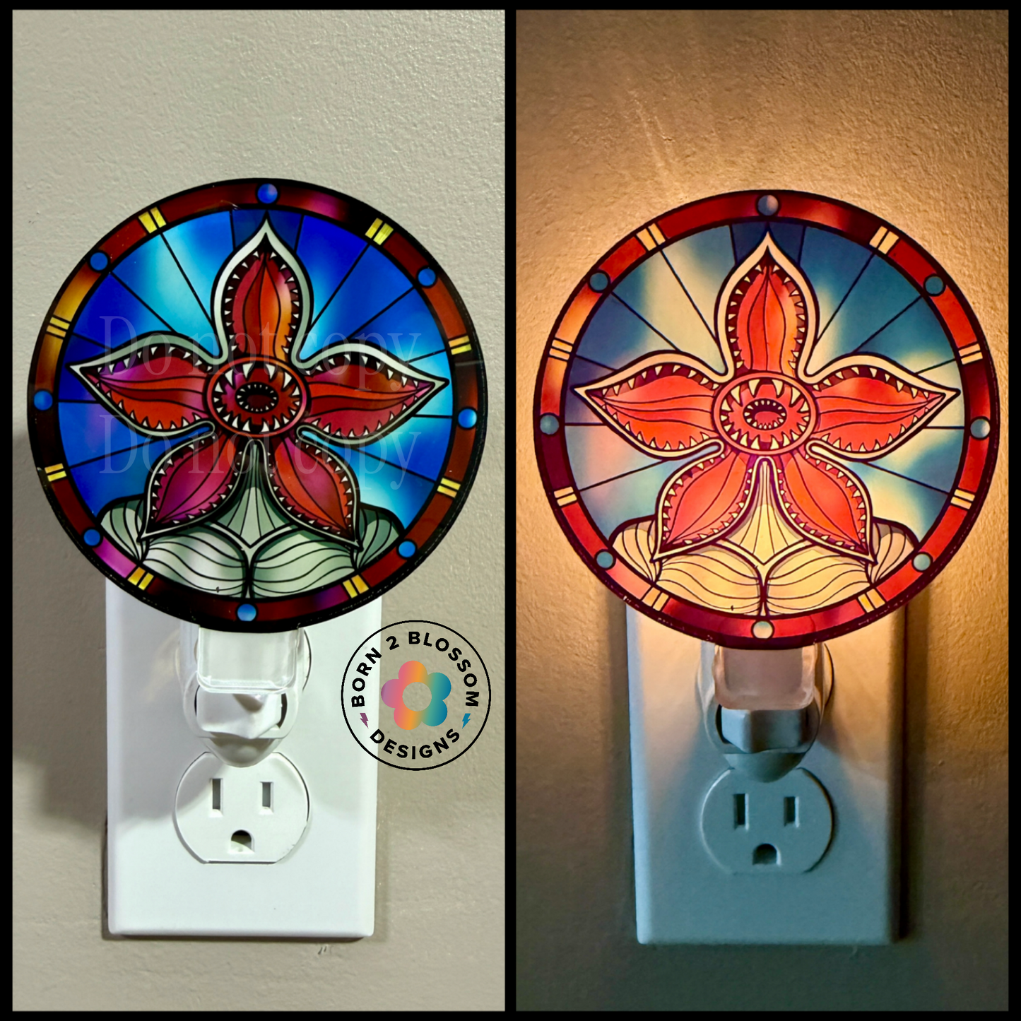 Stranger Stained Glass Nightlight (2 Design Choices)