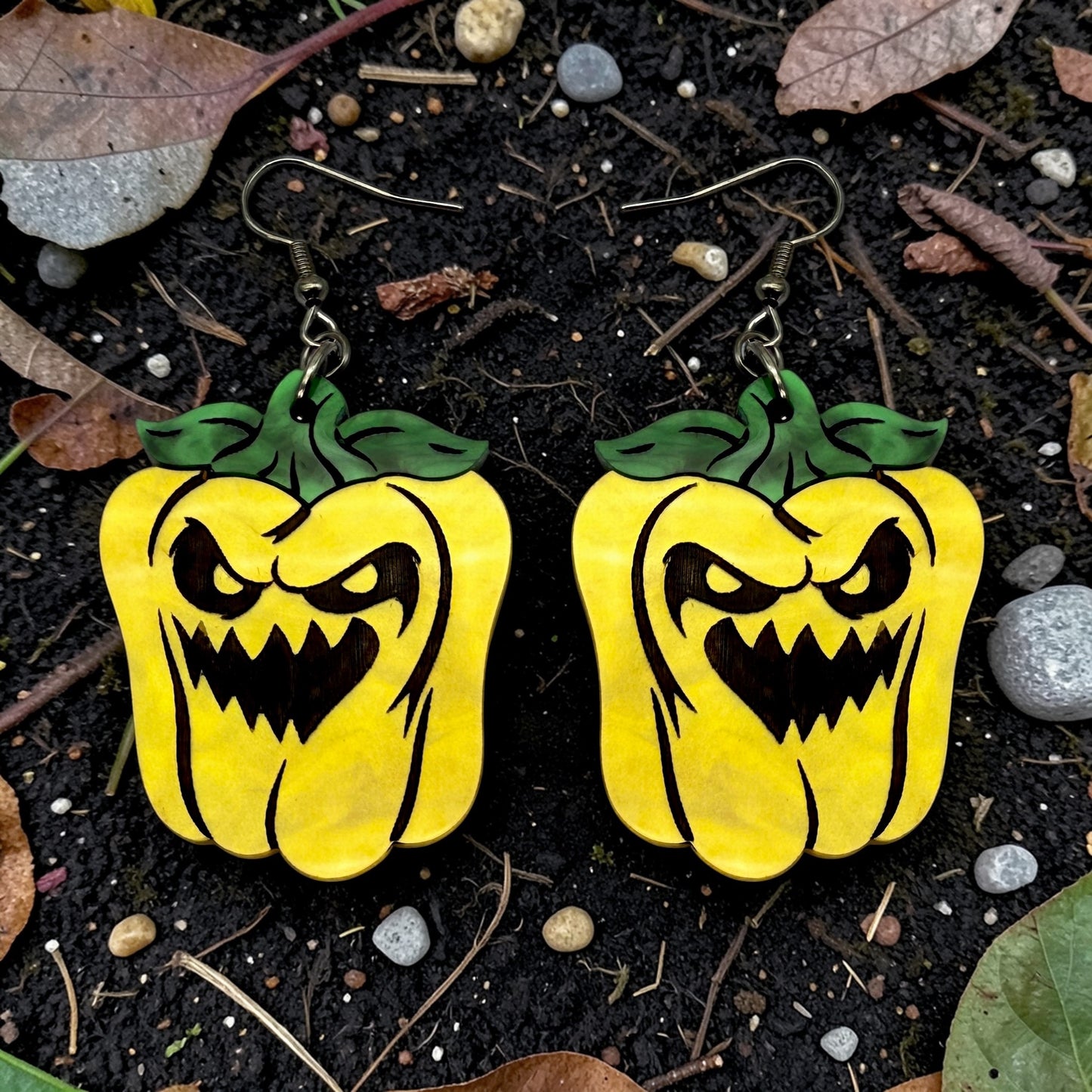 Spooky Bell Pepper Dangles (3 Color Options!)