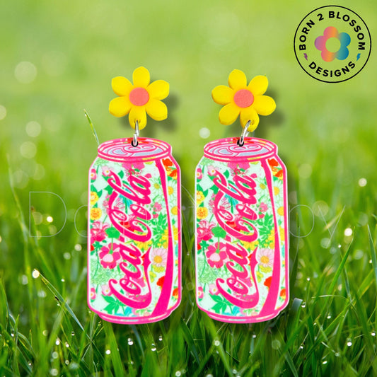 Floral Coca Cola Dangles