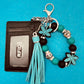 Keychain Wristlet with Wallet Bracelet