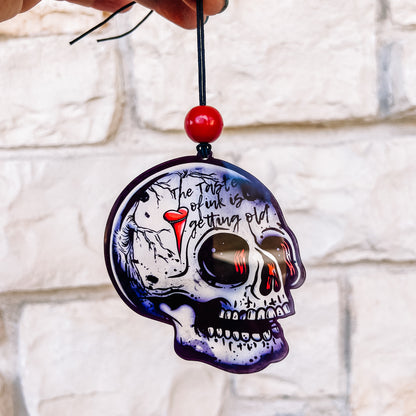 Emo Skull Car Charm (6 Different Bands)