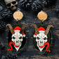 Framed Krampus Skull Dangles