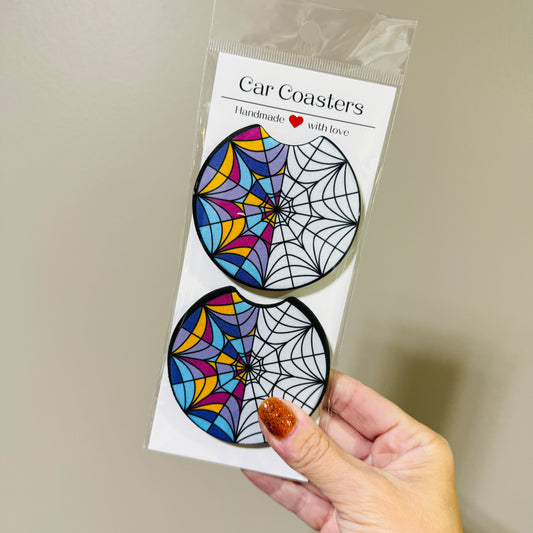 Wednesday Window Car Coaster Set