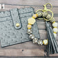 Keychain Wristlet with Wallet Bracelet