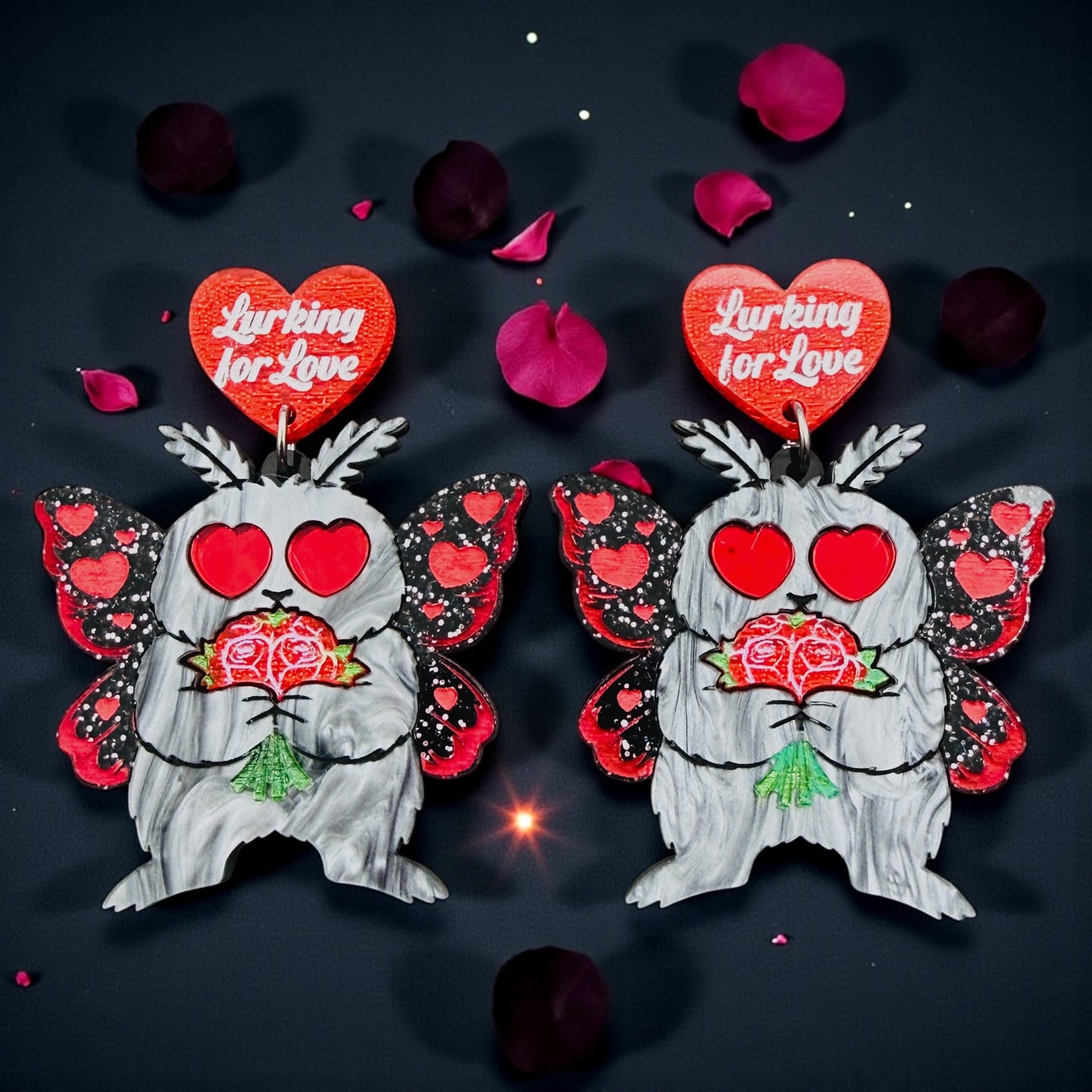 Romantic Mothman Dangles