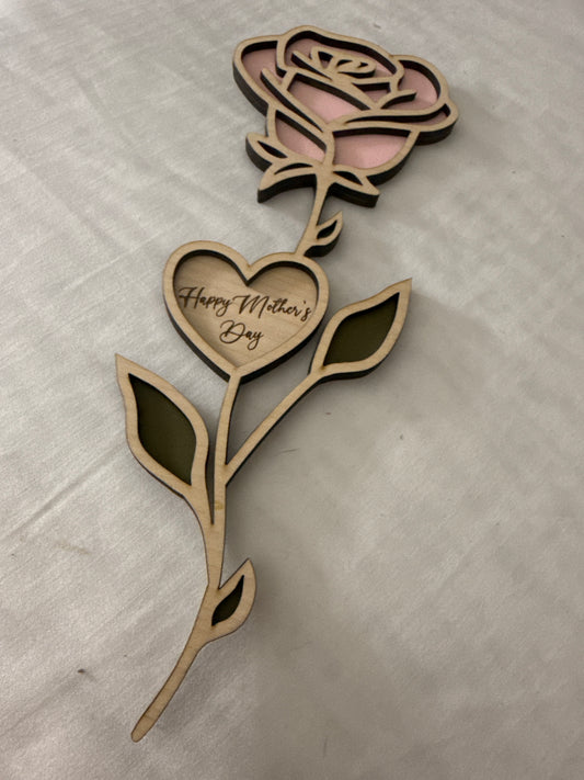 OK CLEARANCE Wood Rose