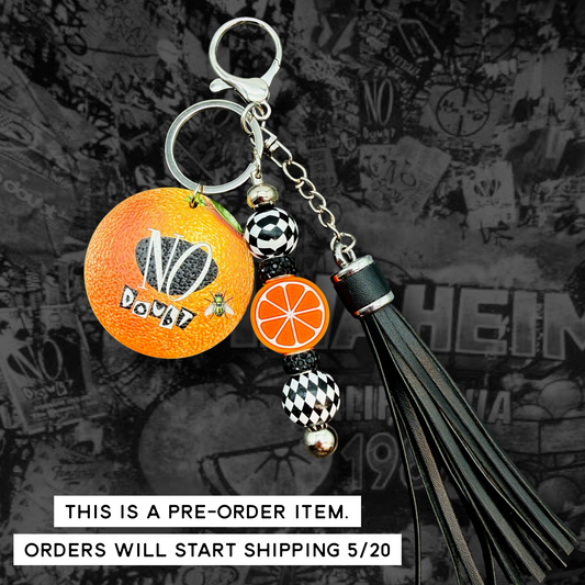 Tragic Kingdom Beaded Keychain