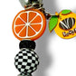 Tragic Kingdom Beaded Keychain