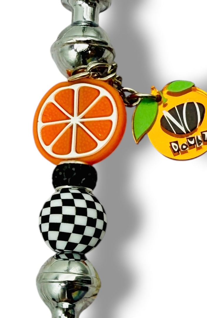 Tragic Kingdom Beaded Keychain