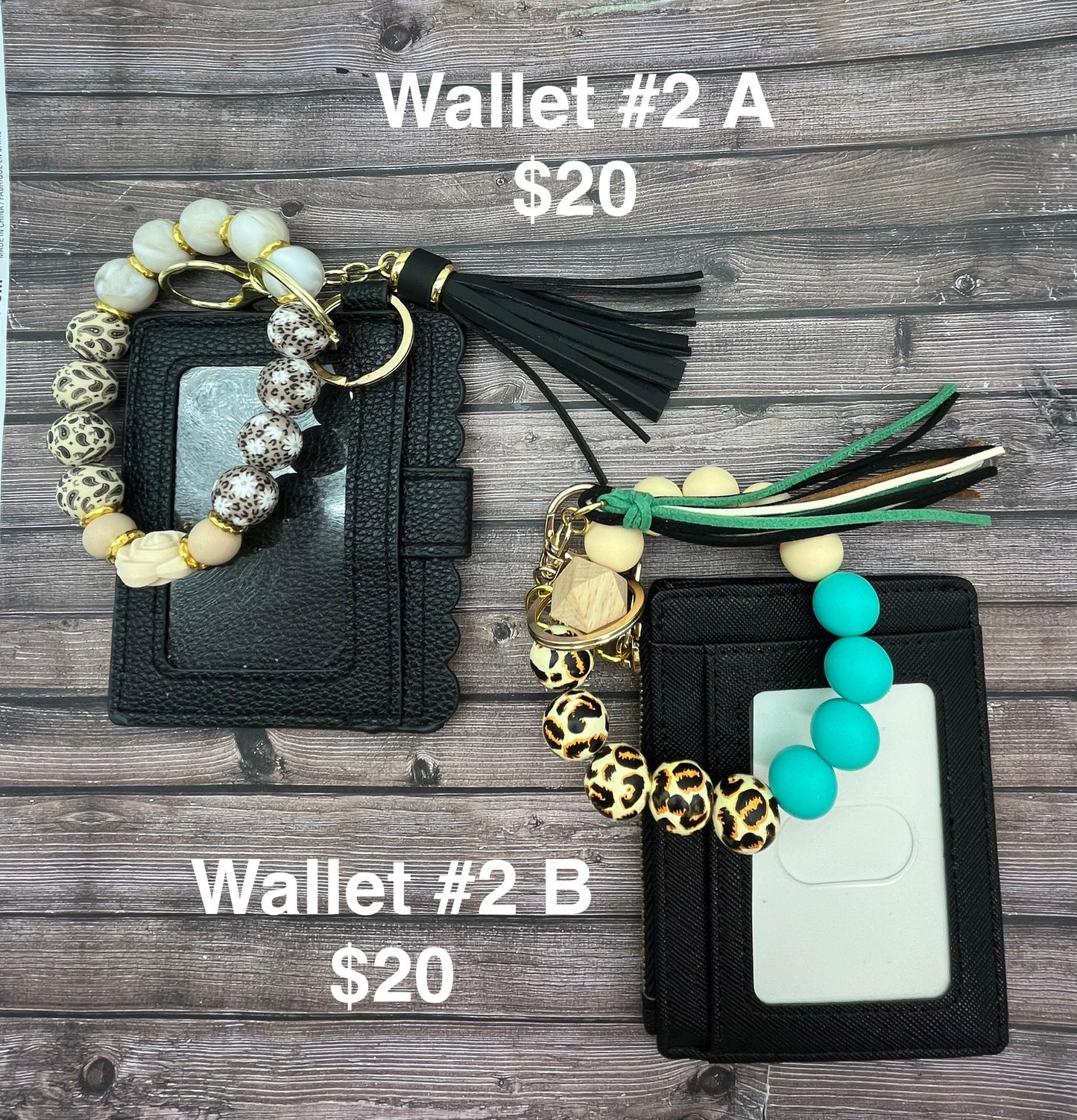 Keychain Wristlet with Wallet Bracelet