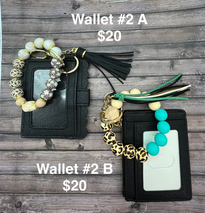 Keychain Wristlet with Wallet Bracelet