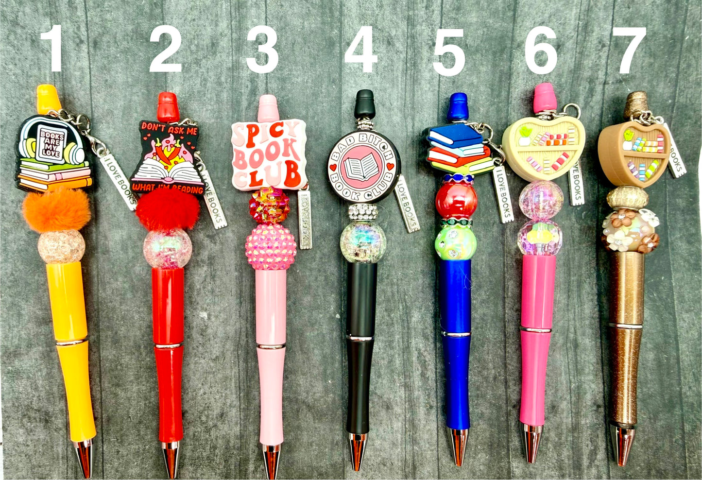 Bookish Collection Beaded Pens