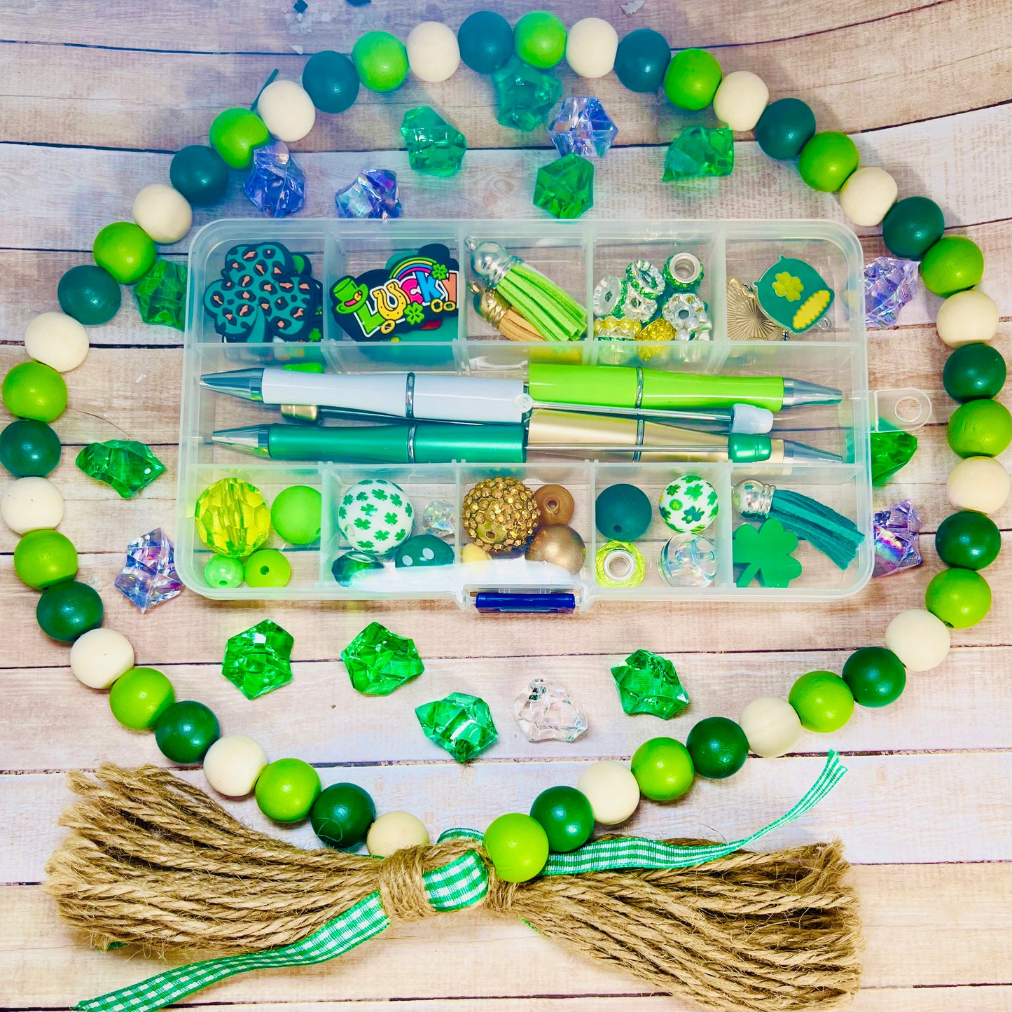 St Patricks Day DIY Beadable Pen Kit