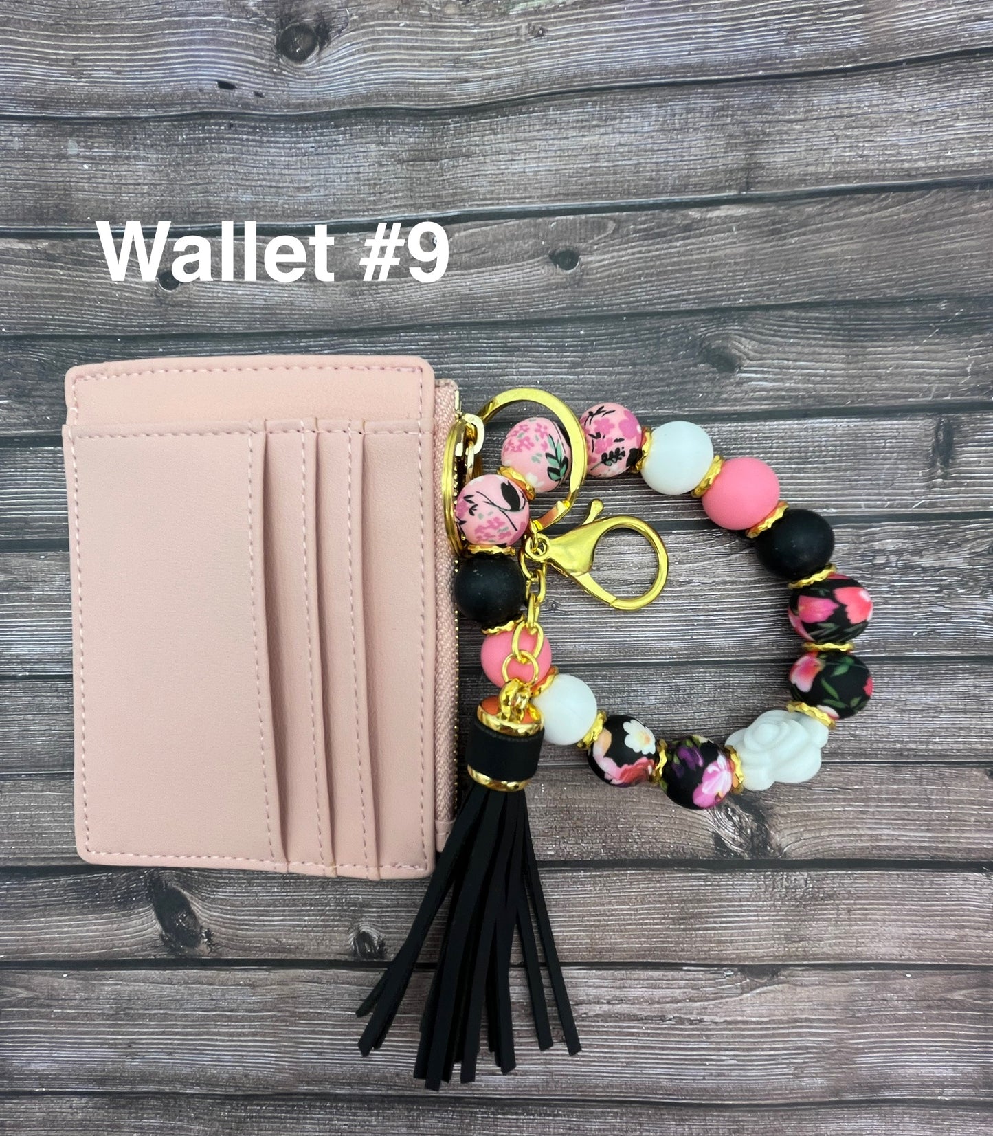 Keychain Wristlet with Wallet Bracelet