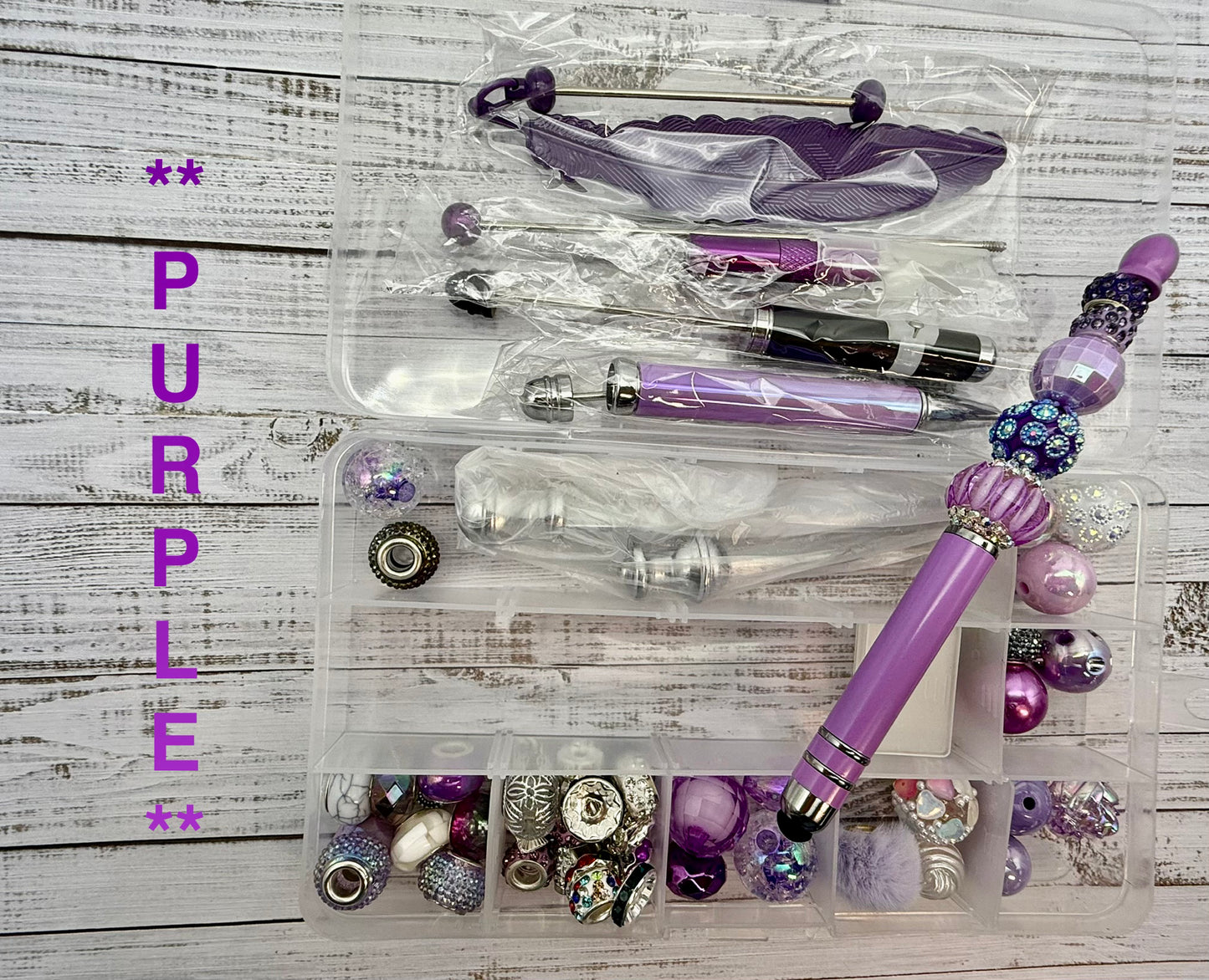 DIY Beadable 6 Piece Office Supply Kit